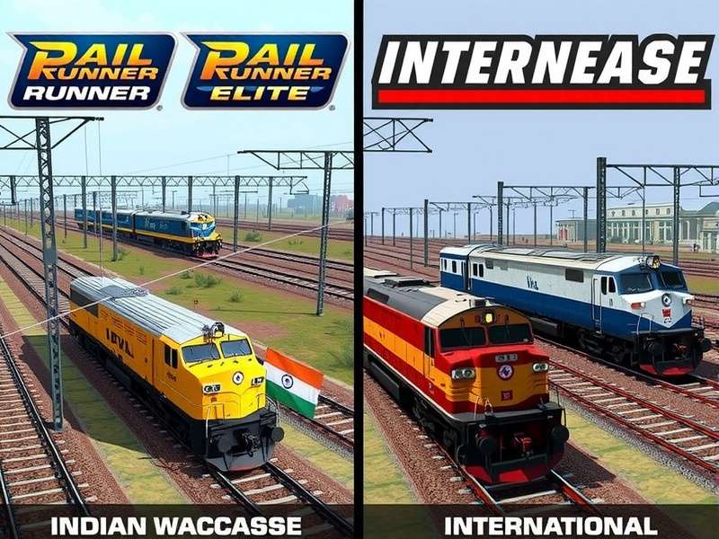 Rail Runner Elite feature showcase with multiple train models